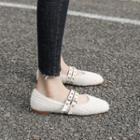 Fluffy Strapped Flats