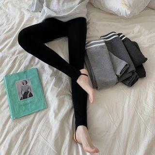 High-waist Striped Skinny Pants