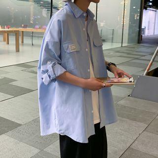 3/4 Sleeve Oversized Shirt