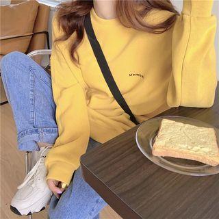 Lettering Loose-fit Sweatshirt - 5 Colors