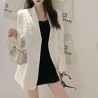 Single Breasted Cold Shoulder Blazer