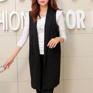 Long Sleeveless Blazer