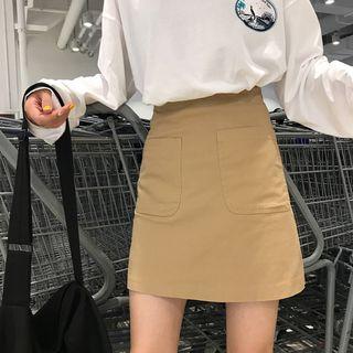 Pocket Detail Mini Skirt