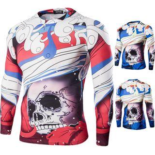 Skull Print Long Sleeve T-shirt