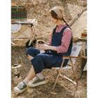 Wide-leg Overall Jeans One Size