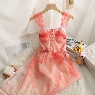 Gradient Sleeveless Midi Dress