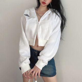 Logo Zip Hooded Jacket