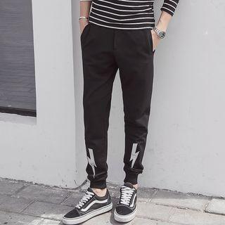 Lightning Print Jogger Pants