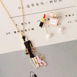 Woman & Dog Necklace