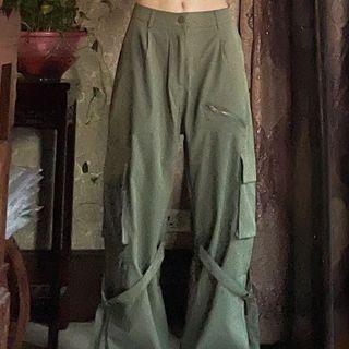 Mid-rise Cargo Loose-fit Pants