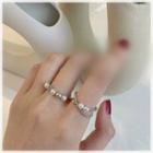 925 Sterling Silver Pearl Layered Ring