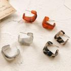 Acetate Open Square Earring