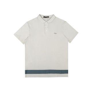 Short-sleeve Panel Hem Polo Shirt