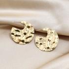 Textured Alloy Earring 1 Pair - Gold - One Size