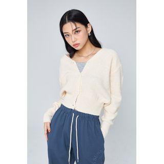 V-neck Alpaca-blend Cardigan