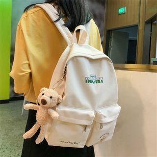 Printed Multi-section Zip Backpack