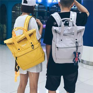Fold Top Canvas Backpack