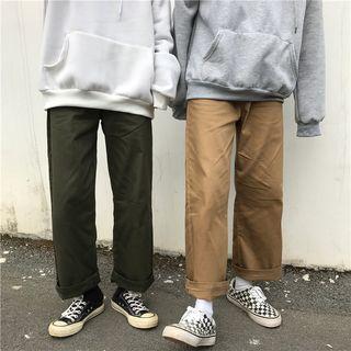 Couple Matching Straight-fit Pants