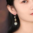 Flower Gemstone Dangle Earring