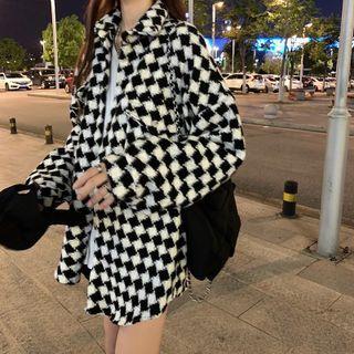 Collared Check Jacket