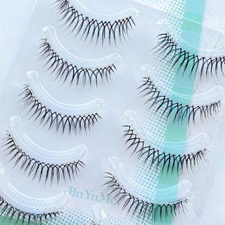 False Eyelashes L05 - Set Of 5 - Black - One Size