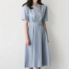 Short-sleeve A-lien Midi Dress