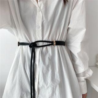 Layered Faux Leather Belt