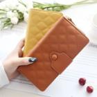 Plain Quilted Long Wallet