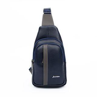 Strap-detail Zip Sling Bag
