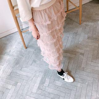 Frill-trim Tiered Skirt