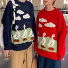 Couple Matching Duck Print Sweater