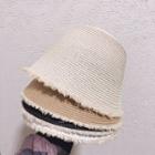 Tasseled Trim Bucket Hat