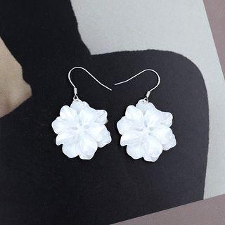 Flower Drop Earring / Clip On Earring