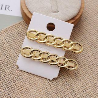 Alloy Hair Clip Gold - One Size