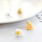 Egg & Cheese Resin Asymmetrical Earring