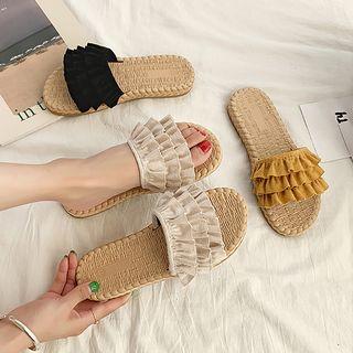 Ruffle Layer Sandals
