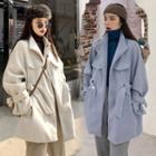 Stand Collar Snap-button Coat