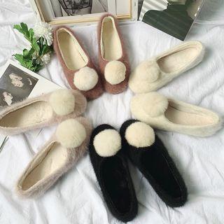 Bobble Chenille Fleece-lined Flats