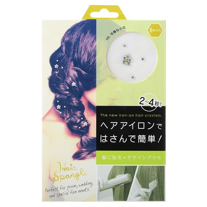 Hair Spangle Metal Studs (#hsp785) (petal) 6 Pcs