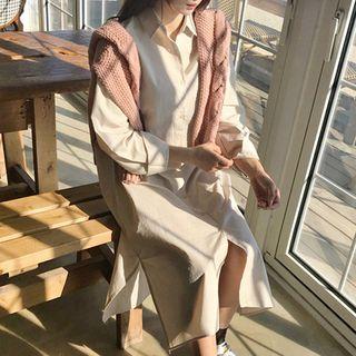 Cotton Trench Shirtdress