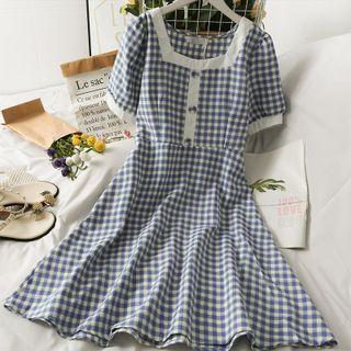 Checker Midi Dress