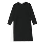 Chiffon Panel Knit Tunic