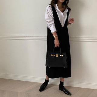 Sleeveless Long Knit Dress