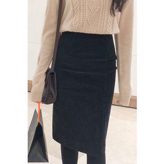 H-line Velvet Skirt