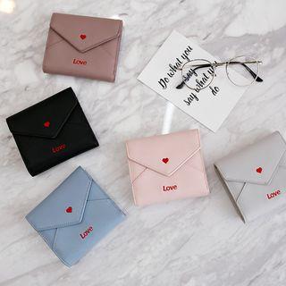 Heart Embroidered Wallet