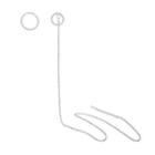 Threader Earrings With Hairpin One Size