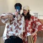 Couple Matching Short-sleeve Floral Print Shirt