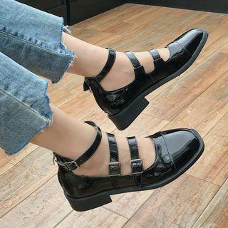 Ankle Strap Low-heel Shoes
