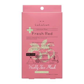 Lululun - Plus Weekly Face Mask (fresh Red) 5 Pcs
