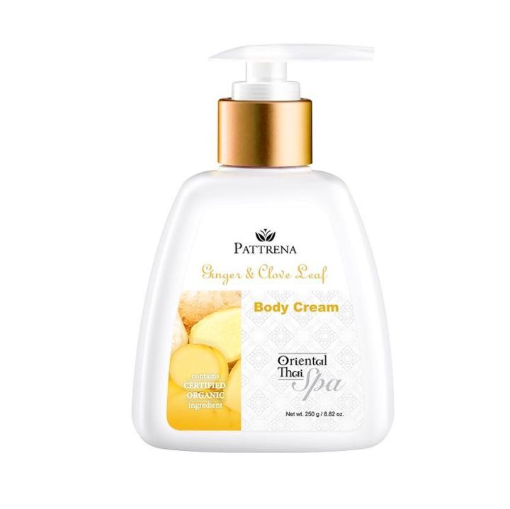Pattrena - Oriental Thai Spa Body Cream Ginger & Clove Leaf 250g